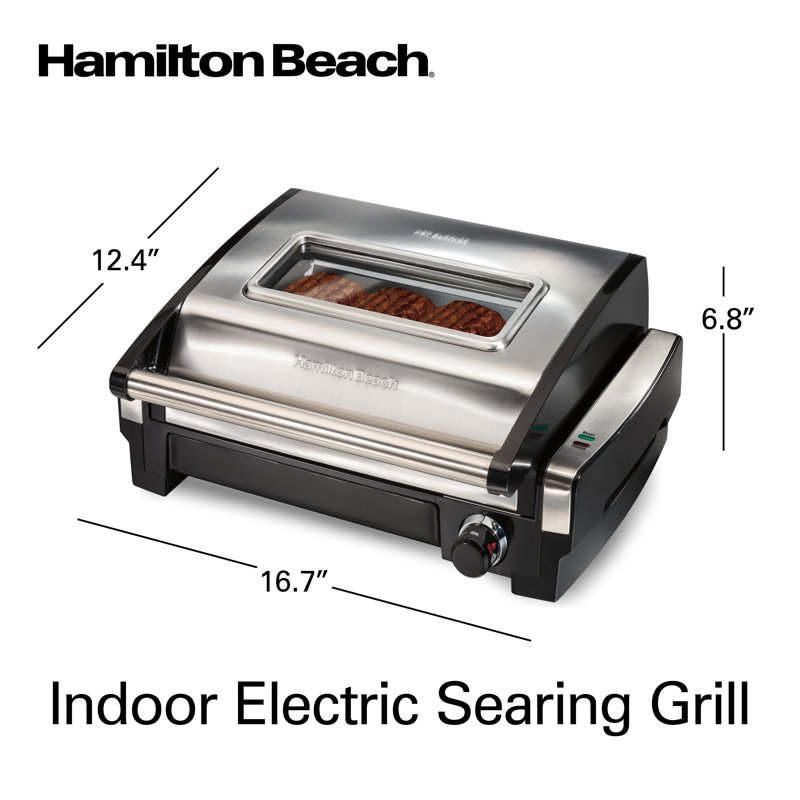 Hamilton Beach® Electric Indoor Searing Grill & Reviews Wayfair